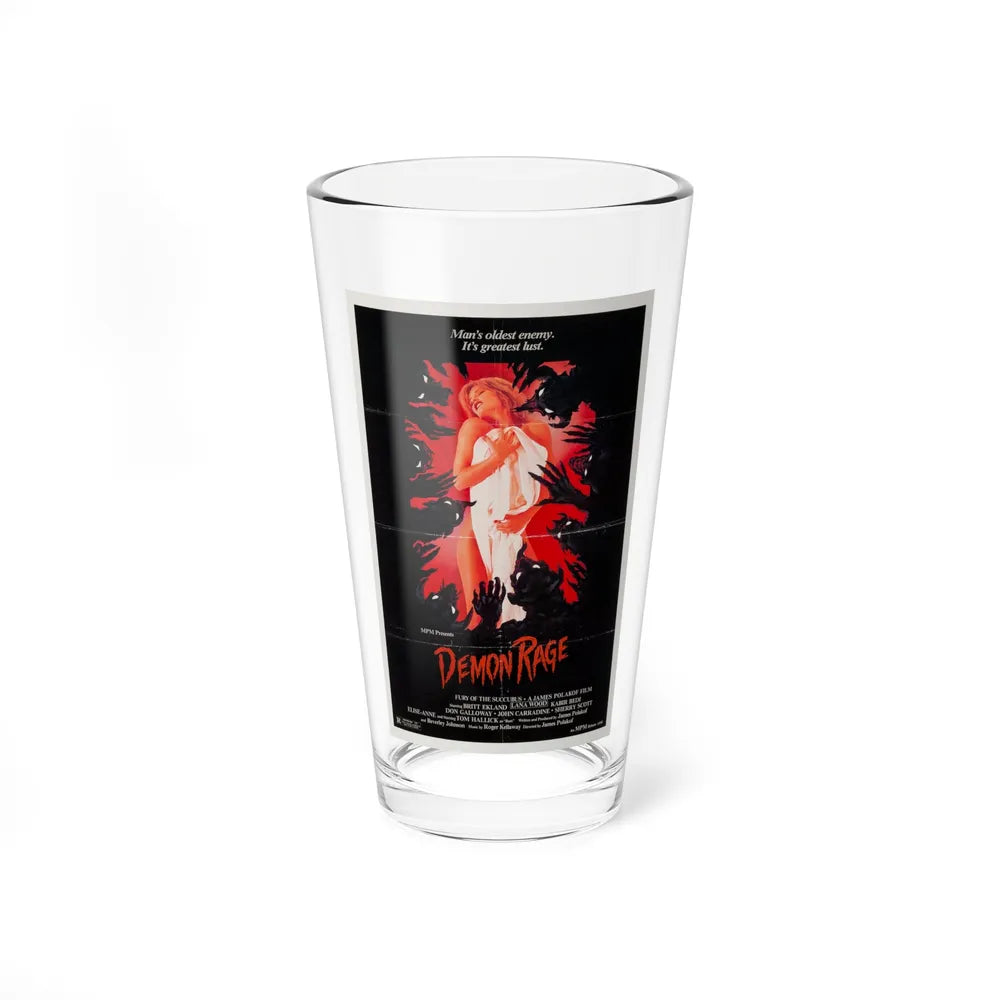 DEMON RAGE (FURY OF THE SUCCUBUS) 1982 Movie Poster - Pint Glass 16oz-16oz-Go Mug Yourself