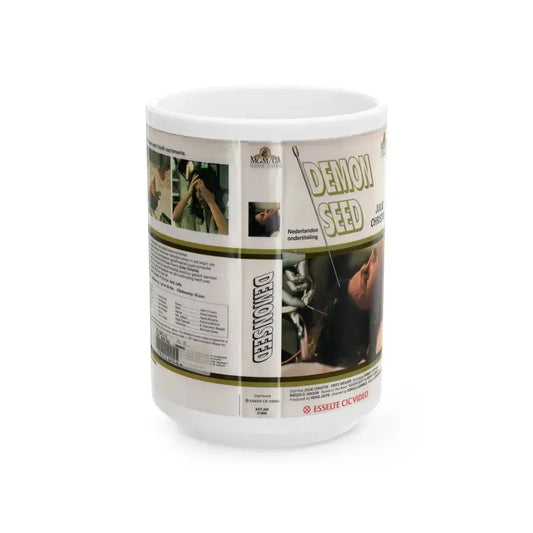 DEMON SEED JULIE CHRISTIE (VHS COVER) - White Coffee Mug 15oz - Go Mug Yourself