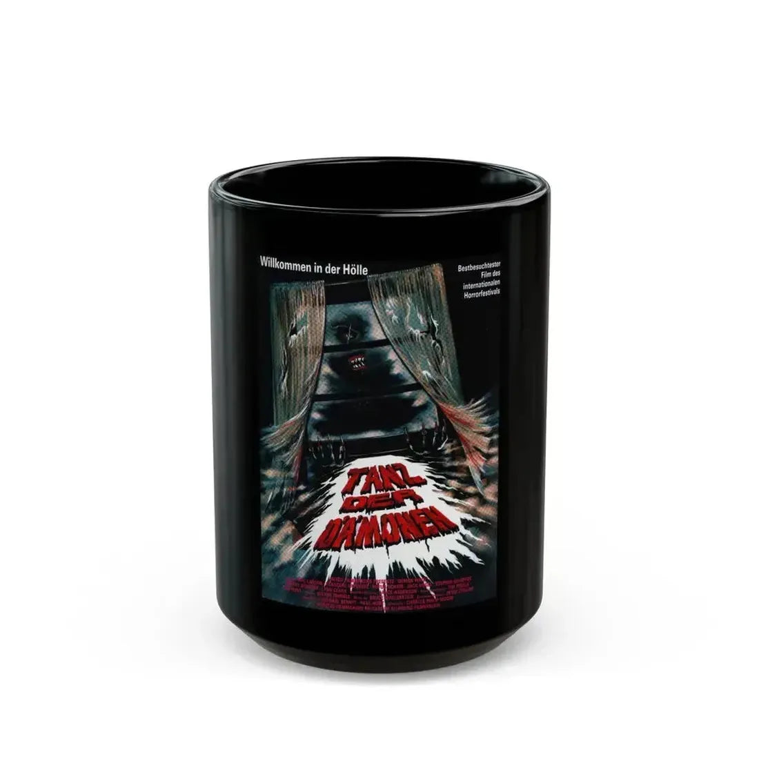 DEMON WIND (GERMAN) 1990 Movie Poster - Black Coffee Mug 15oz - Go Mug Yourself