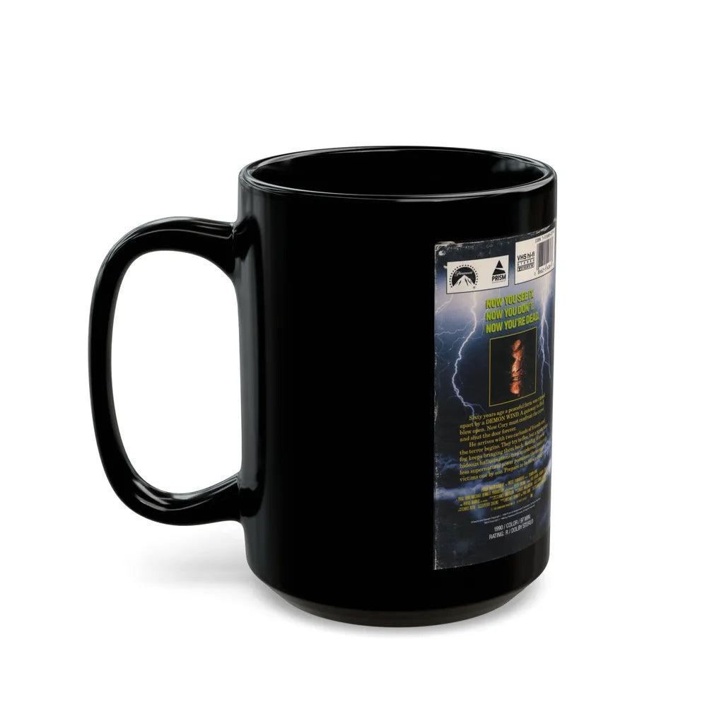 DEMON WIND (VHS COVER) - Black Coffee Mug-Go Mug Yourself