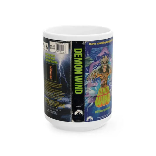 DEMON WIND (VHS COVER) - White Coffee Mug 15oz - Go Mug Yourself