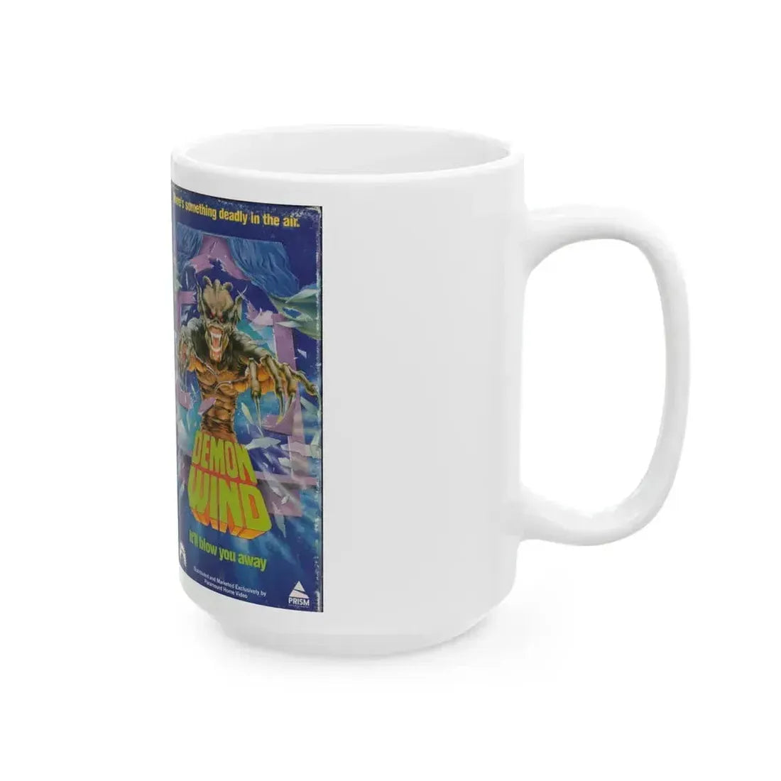 DEMON WIND (VHS COVER) - White Coffee Mug - Go Mug Yourself