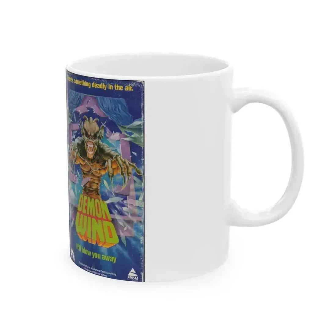 DEMON WIND (VHS COVER) - White Coffee Mug - Go Mug Yourself
