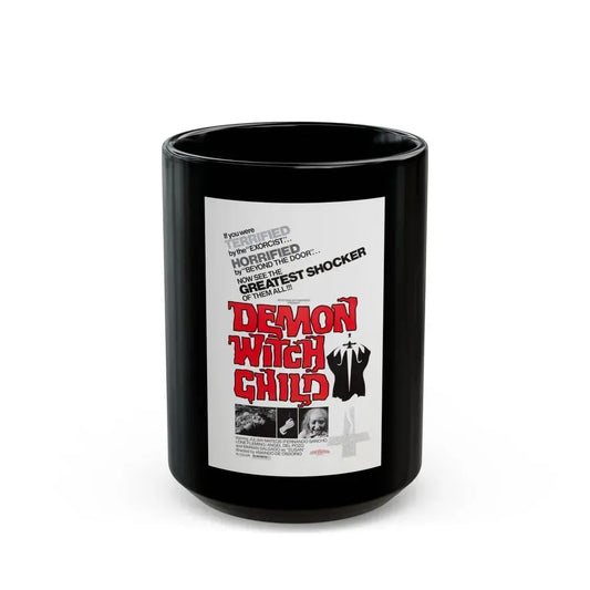 DEMON WITCH CHILD (THE POSSESSED) 1975 Movie Poster - Black Coffee Mug 15oz - Go Mug Yourself