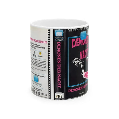 DEMONEN DER NACHT (VHS COVER) - White Coffee Mug 11oz - Go Mug Yourself