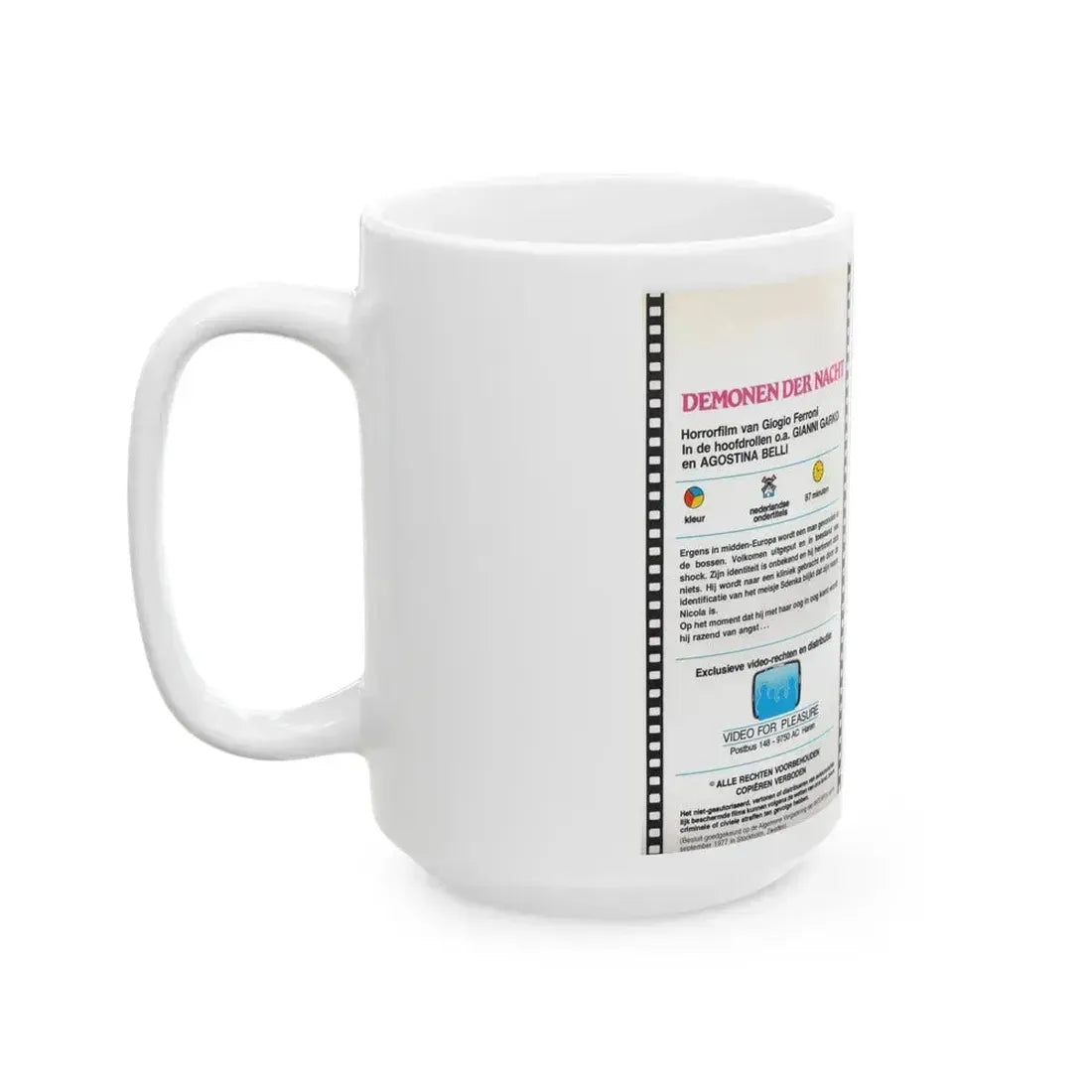 DEMONEN DER NACHT (VHS COVER) - White Coffee Mug - Go Mug Yourself