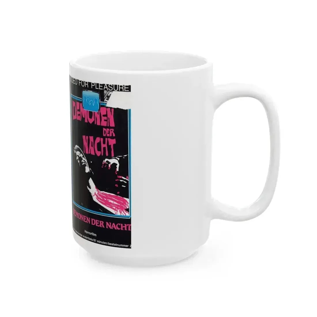 DEMONEN DER NACHT (VHS COVER) - White Coffee Mug - Go Mug Yourself