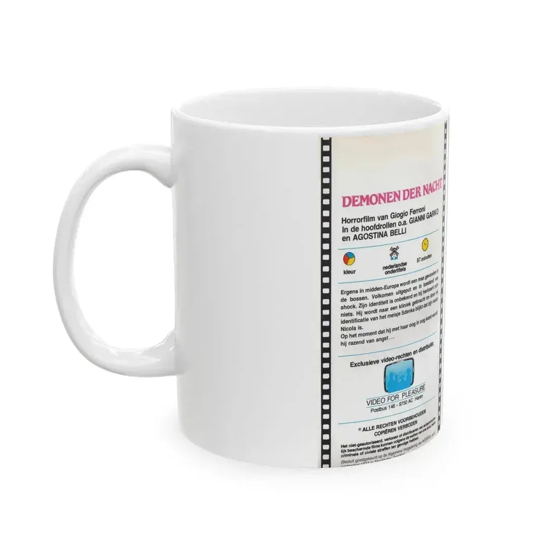 DEMONEN DER NACHT (VHS COVER) - White Coffee Mug - Go Mug Yourself