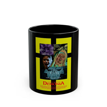 DEMONIA 1990 Movie Poster - Black Coffee Mug-11oz-Go Mug Yourself