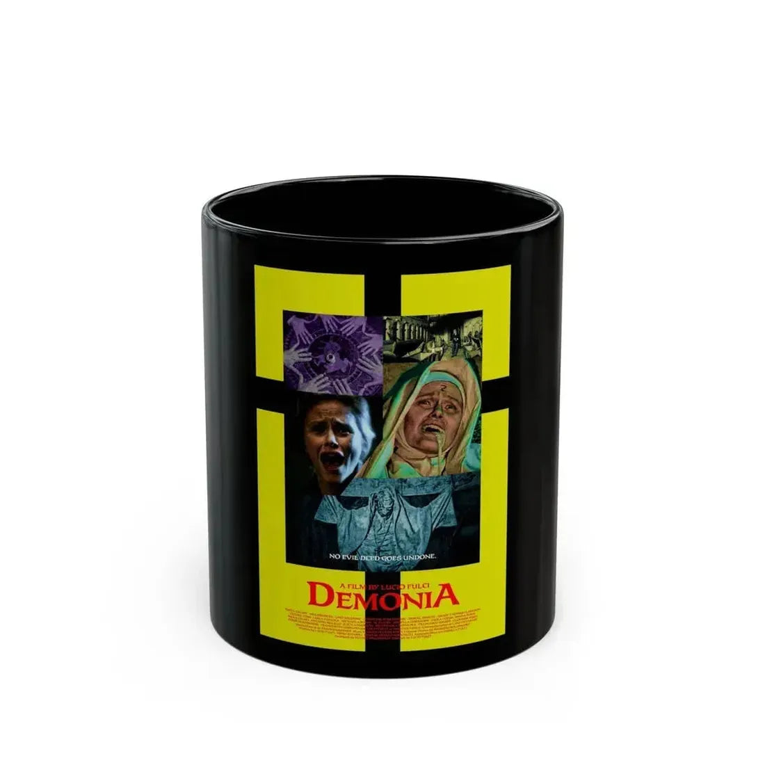 DEMONIA 1990 Movie Poster - Black Coffee Mug 11oz - Go Mug Yourself