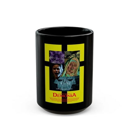 DEMONIA 1990 Movie Poster - Black Coffee Mug-15oz-Go Mug Yourself