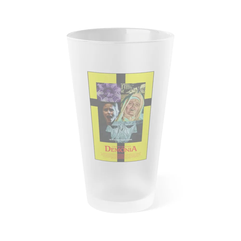 DEMONIA 1990 Movie Poster - Frosted Pint Glass 16oz-16oz-Frosted-Go Mug Yourself