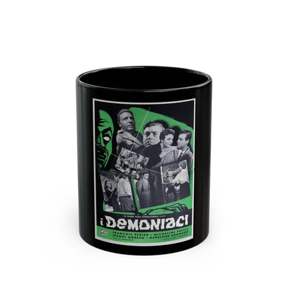 DEMONIAC 1957 Movie Poster - Black Coffee Mug-11oz-Go Mug Yourself