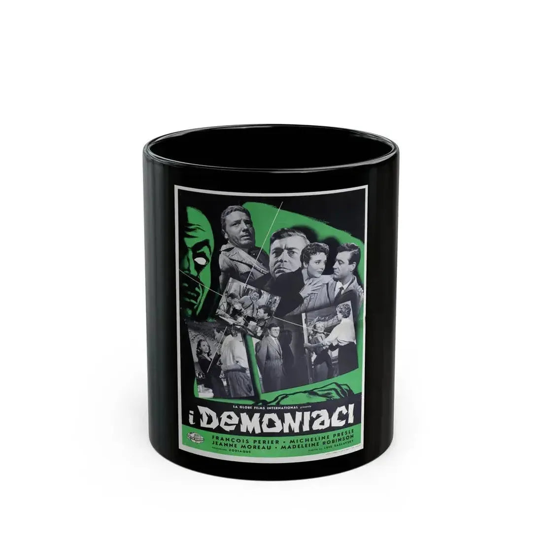 DEMONIAC 1957 Movie Poster - Black Coffee Mug 11oz - Go Mug Yourself
