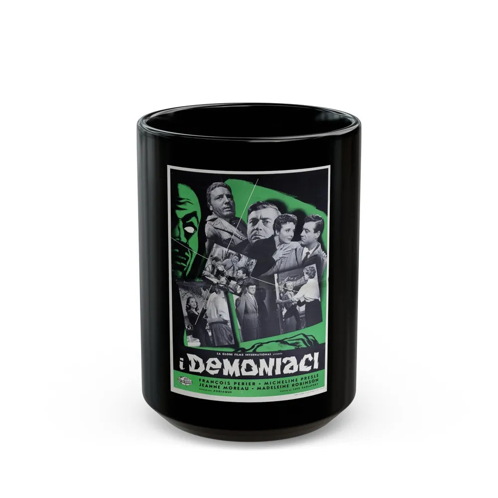 DEMONIAC 1957 Movie Poster - Black Coffee Mug-15oz-Go Mug Yourself