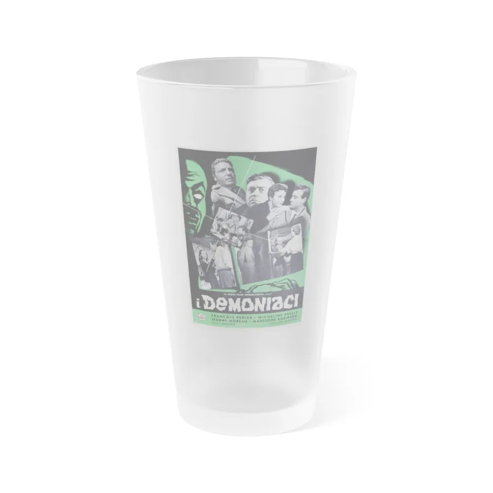 DEMONIAC 1957 Movie Poster - Frosted Pint Glass 16oz-16oz-Frosted-Go Mug Yourself