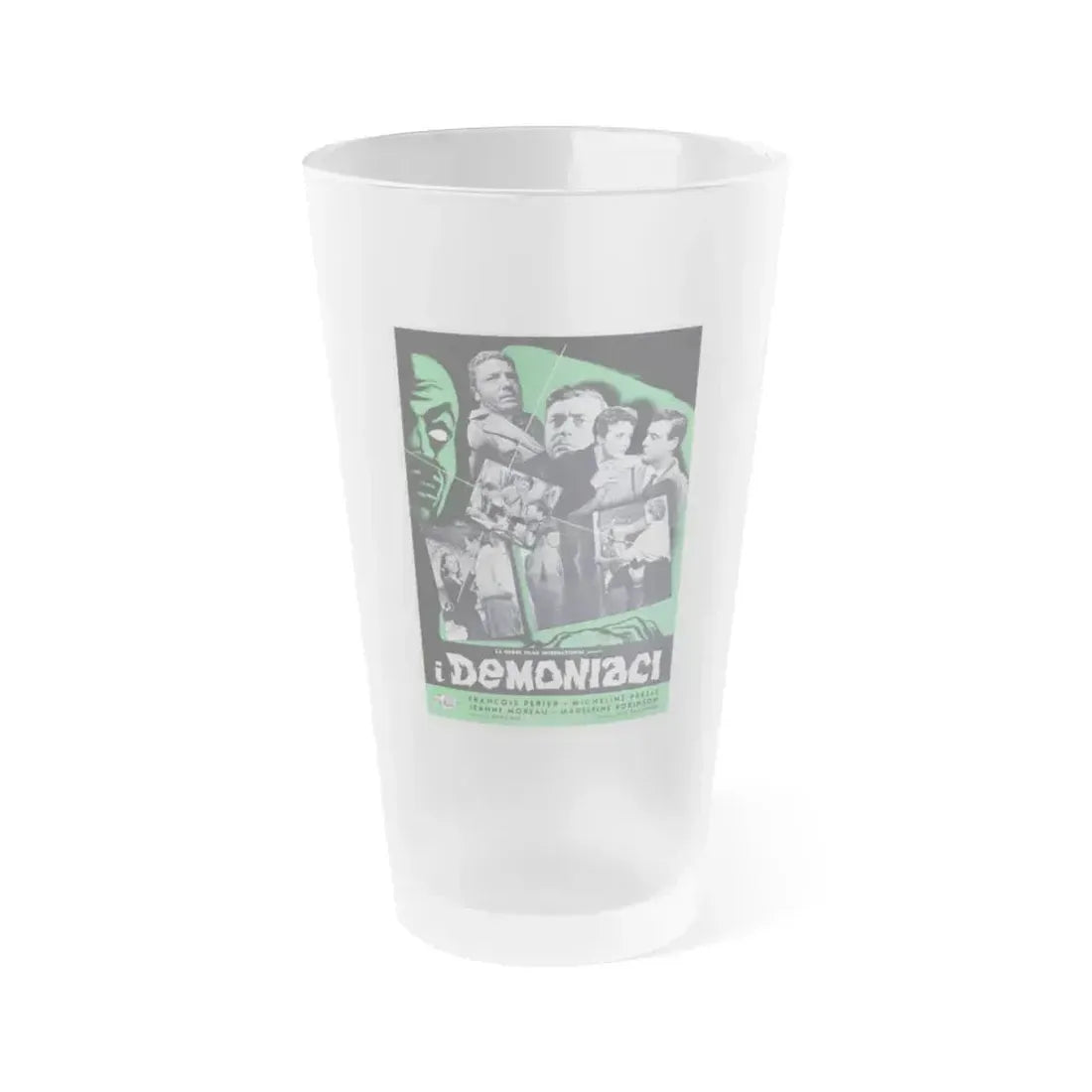 DEMONIAC 1957 Movie Poster - Frosted Pint Glass 16oz 16oz Frosted - Go Mug Yourself