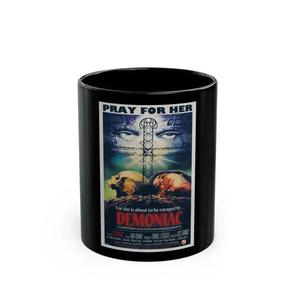 DEMONIAC 1975 Movie Poster - Black Coffee Mug 11oz - Go Mug Yourself