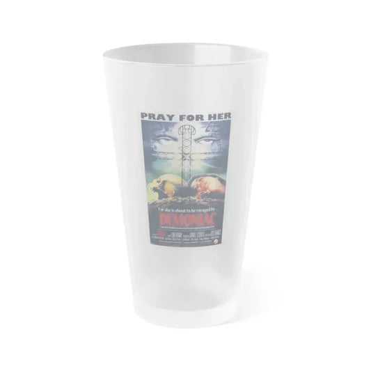 DEMONIAC 1975 Movie Poster - Frosted Pint Glass 16oz 16oz Frosted - Go Mug Yourself
