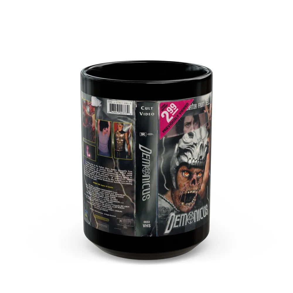 DEMONICUS (VHS COVER) - Black Coffee Mug-15oz-Go Mug Yourself