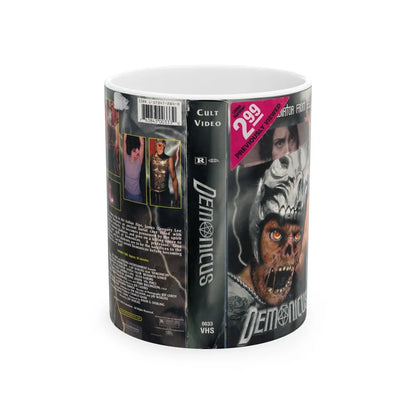 DEMONICUS (VHS COVER) - White Coffee Mug-11oz-Go Mug Yourself