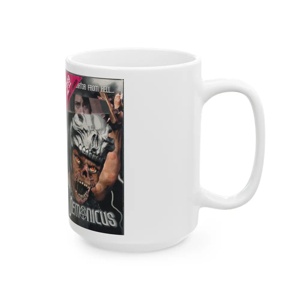 DEMONICUS (VHS COVER) - White Coffee Mug-Go Mug Yourself