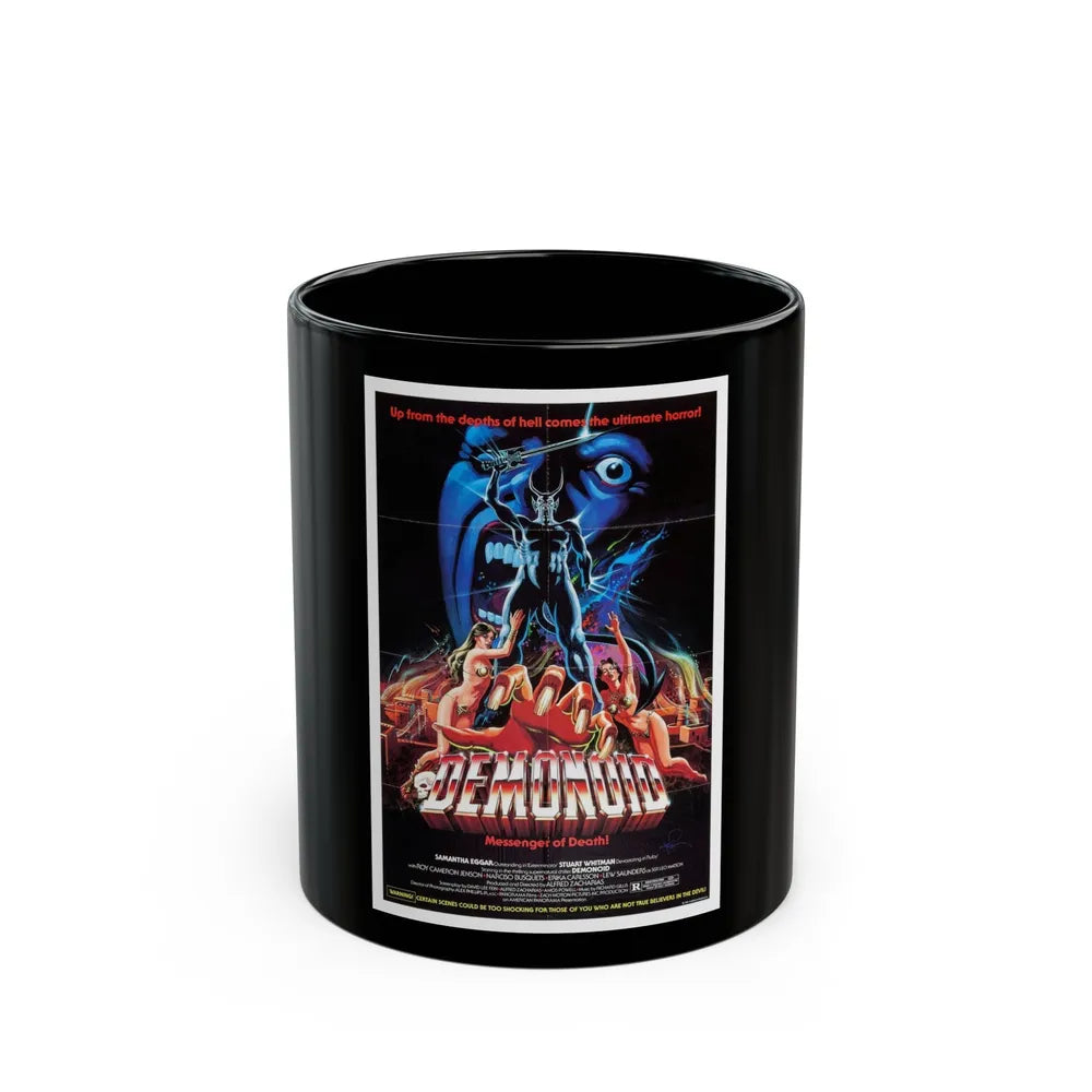 DEMONOID 1981 Movie Poster - Black Coffee Mug-11oz-Go Mug Yourself