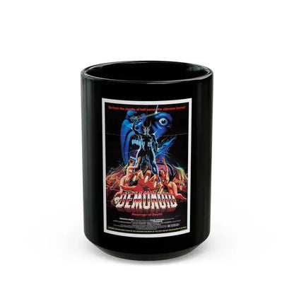 DEMONOID 1981 Movie Poster - Black Coffee Mug 15oz - Go Mug Yourself
