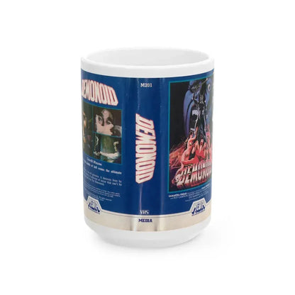 DEMONOID (VHS COVER) - White Coffee Mug 15oz - Go Mug Yourself