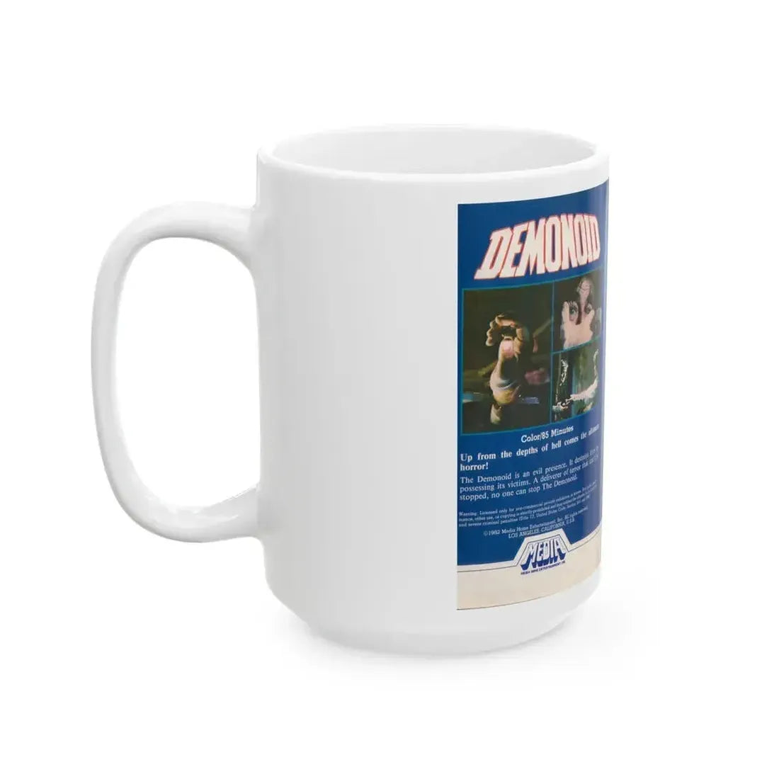 DEMONOID (VHS COVER) - White Coffee Mug - Go Mug Yourself