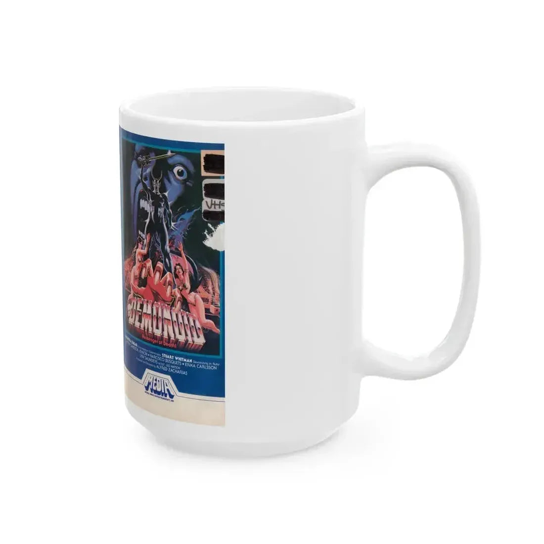 DEMONOID (VHS COVER) - White Coffee Mug - Go Mug Yourself