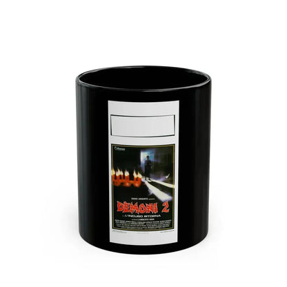 DEMONS 2 (ITALIAN) 1986 Movie Poster - Black Coffee Mug 11oz - Go Mug Yourself