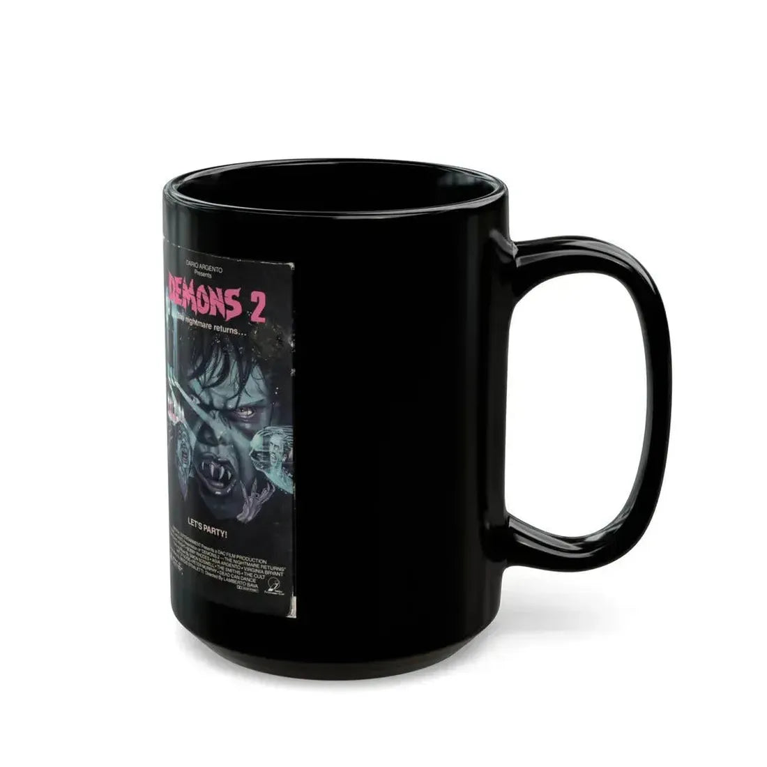DEMONS 2 (VHS COVER) - Black Coffee Mug - Go Mug Yourself