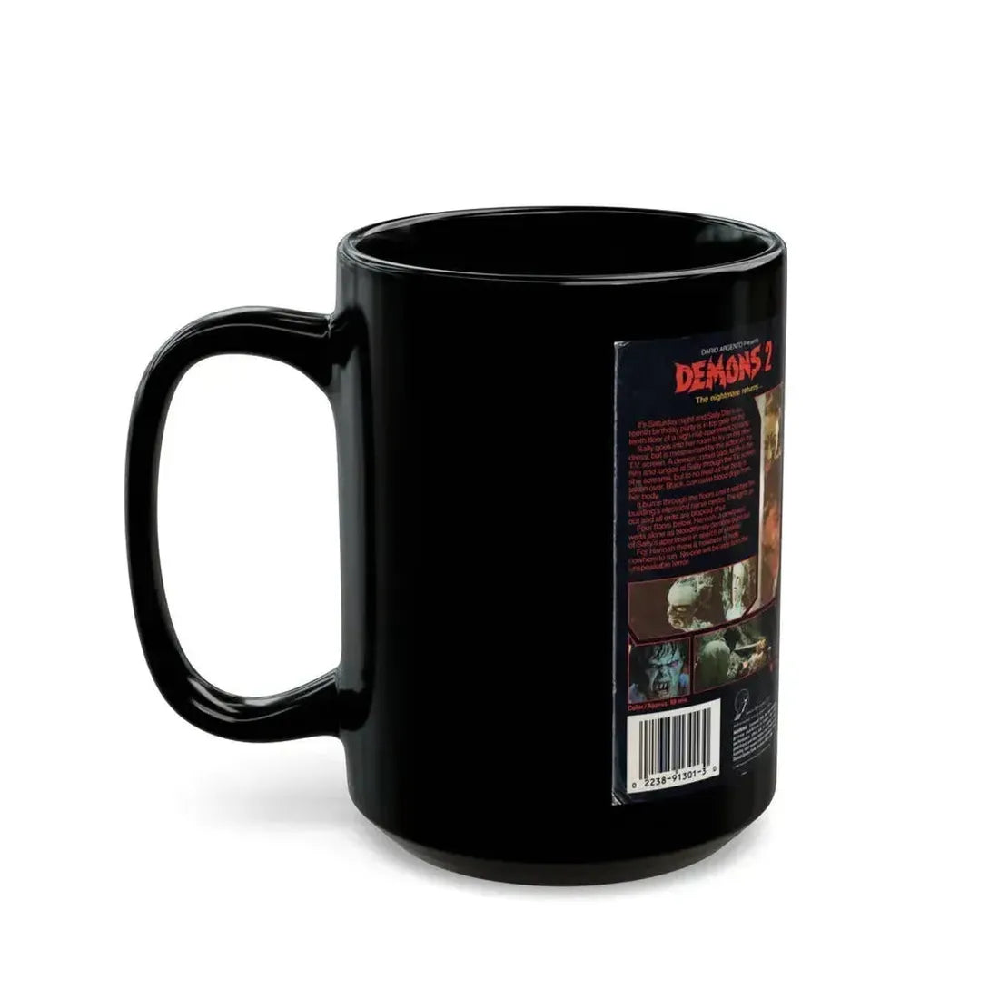 DEMONS 2 (VHS COVER) - Black Coffee Mug - Go Mug Yourself