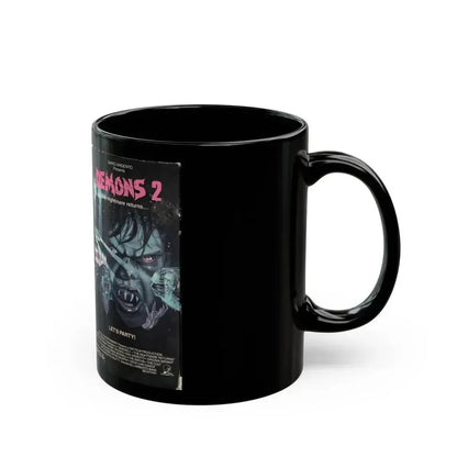 DEMONS 2 (VHS COVER) - Black Coffee Mug - Go Mug Yourself