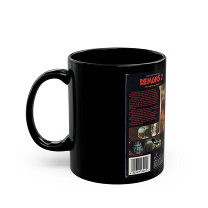 DEMONS 2 (VHS COVER) - Black Coffee Mug-Go Mug Yourself