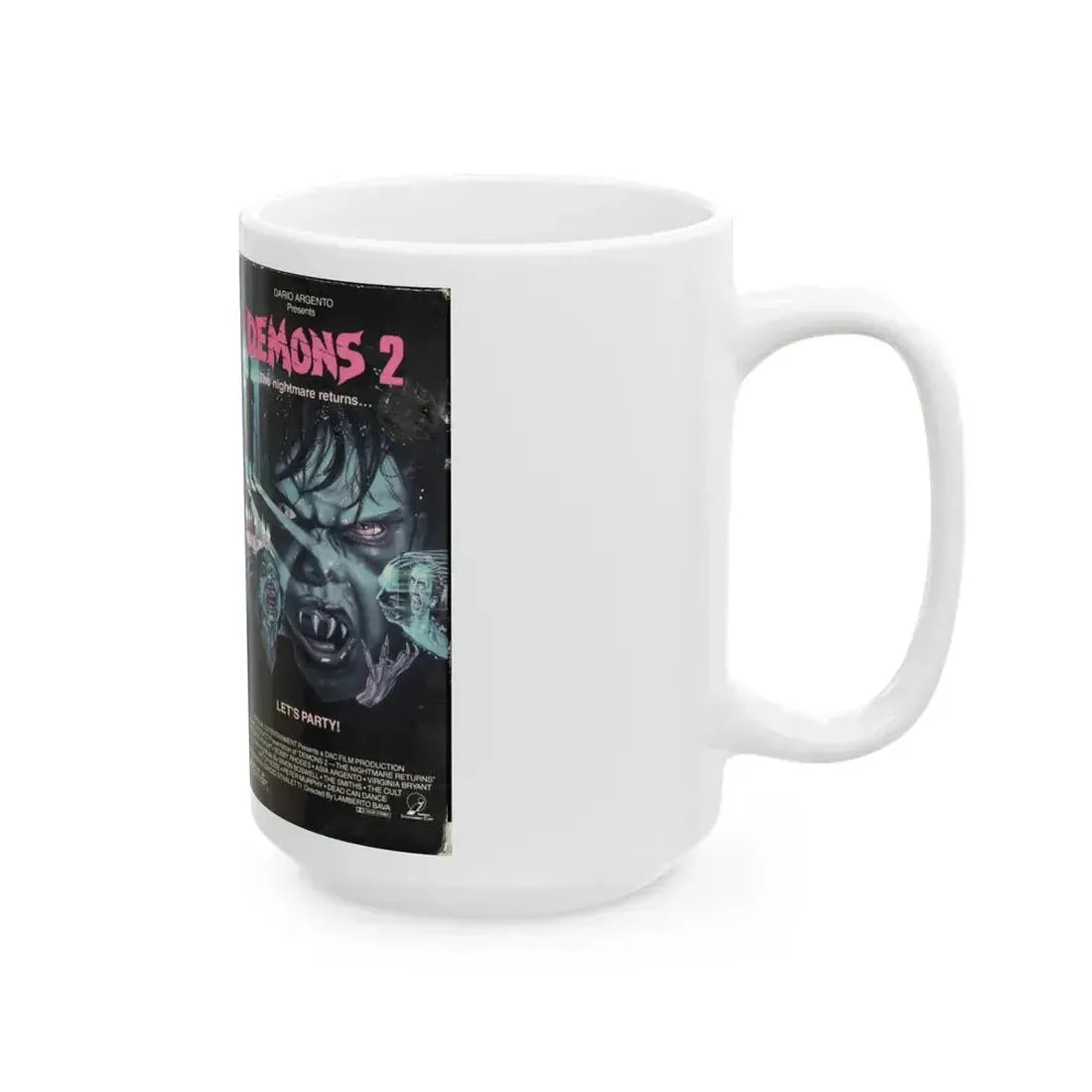 DEMONS 2 (VHS COVER) - White Coffee Mug - Go Mug Yourself