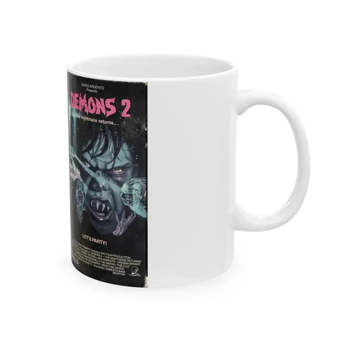 DEMONS 2 (VHS COVER) - White Coffee Mug - Go Mug Yourself