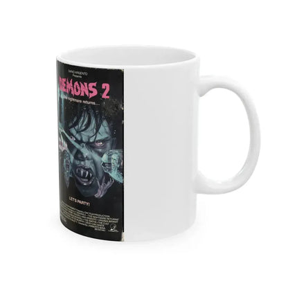 DEMONS 2 (VHS COVER) - White Coffee Mug - Go Mug Yourself