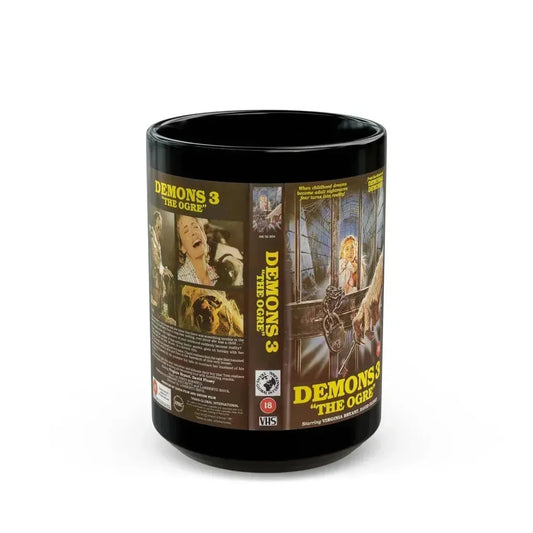 DEMONS 3 THE OGRE (VHS COVER) - Black Coffee Mug 15oz - Go Mug Yourself