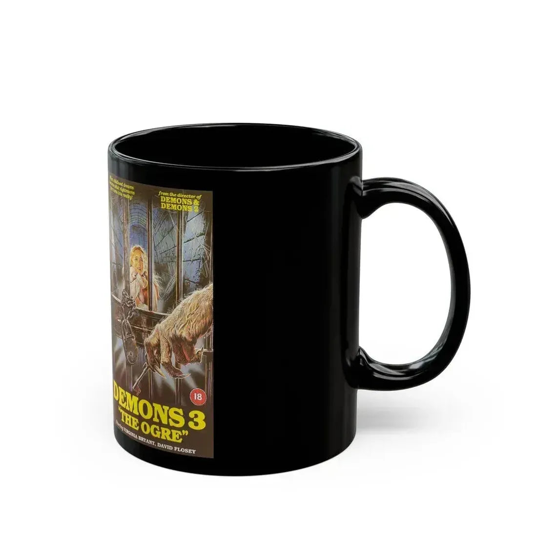 DEMONS 3 THE OGRE (VHS COVER) - Black Coffee Mug - Go Mug Yourself