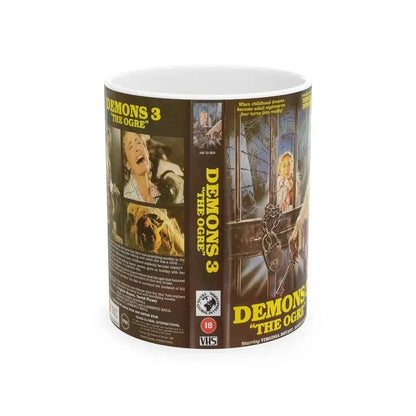 DEMONS 3 THE OGRE (VHS COVER) - White Coffee Mug 11oz - Go Mug Yourself