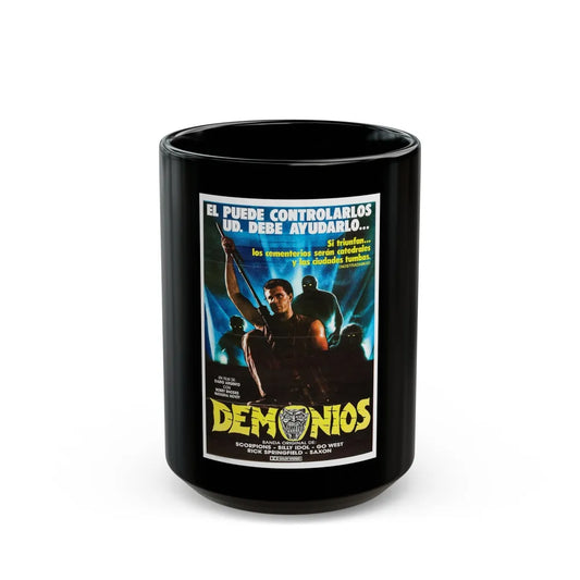 DEMONS (ARGENTINA) 1985 Movie Poster - Black Coffee Mug-15oz-Go Mug Yourself