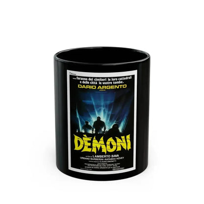 DEMONS (ITALIAN) 1985 Movie Poster - Black Coffee Mug 11oz - Go Mug Yourself