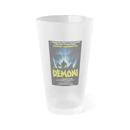 DEMONS (ITALIAN) 1985 Movie Poster - Frosted Pint Glass 16oz 16oz Frosted - Go Mug Yourself