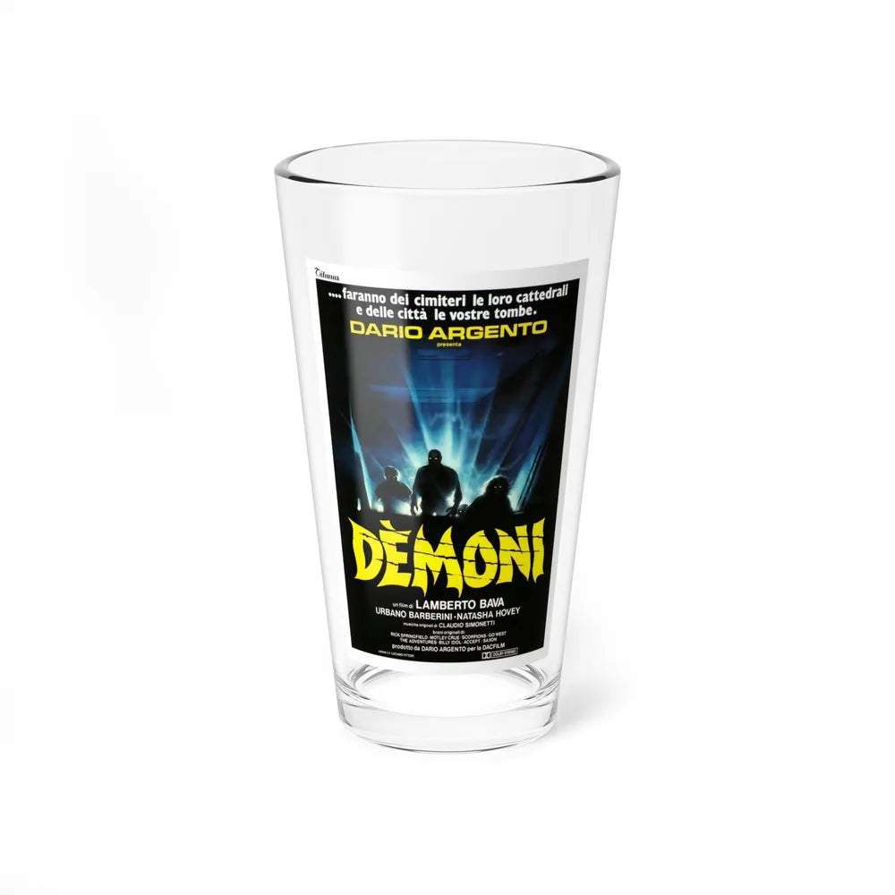 DEMONS (ITALIAN) 1985 Movie Poster - Pint Glass 16oz-16oz-Go Mug Yourself