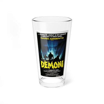 DEMONS (ITALIAN) 1985 Movie Poster - Pint Glass 16oz-16oz-Go Mug Yourself