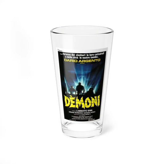 DEMONS (ITALIAN) 1985 Movie Poster - Pint Glass 16oz-16oz-Go Mug Yourself