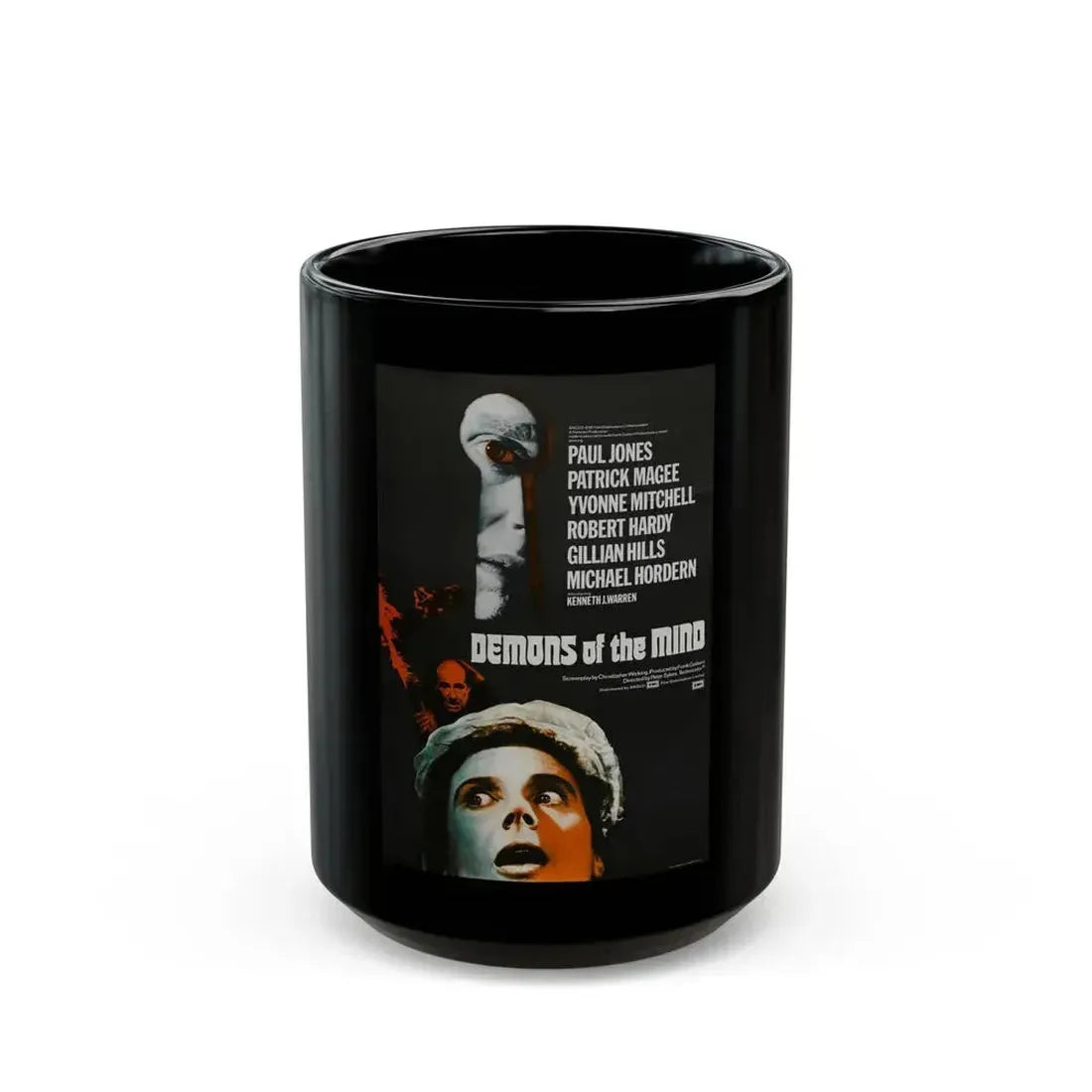 DEMONS OF THE MIND 1974 Movie Poster - Black Coffee Mug 15oz - Go Mug Yourself