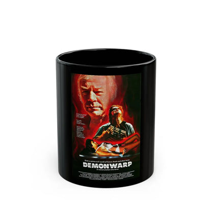 DEMONWARP 1988 Movie Poster - Black Coffee Mug-11oz-Go Mug Yourself